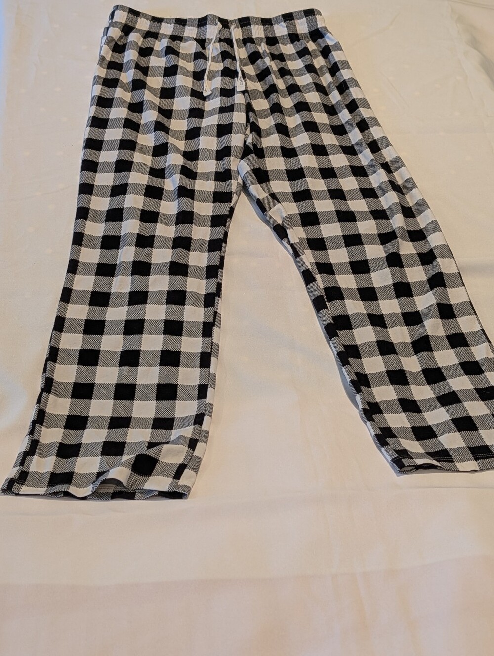 Women's M Black and White Check Calvin Klein Lounge Pants